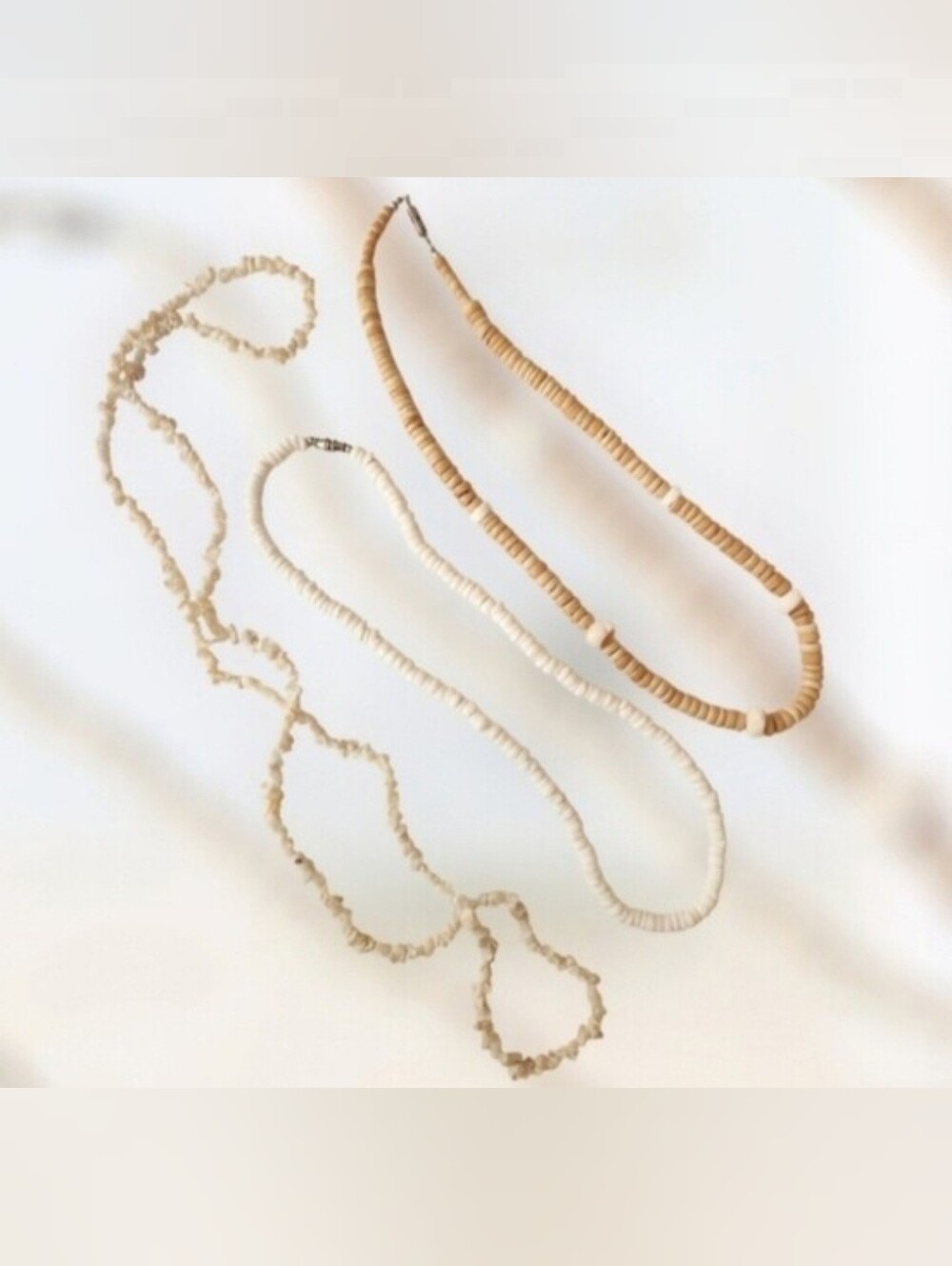 Island Layers Shell Necklace Trio - Picture 3 of 9